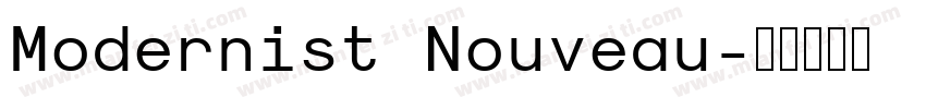 Modernist Nouveau字体转换